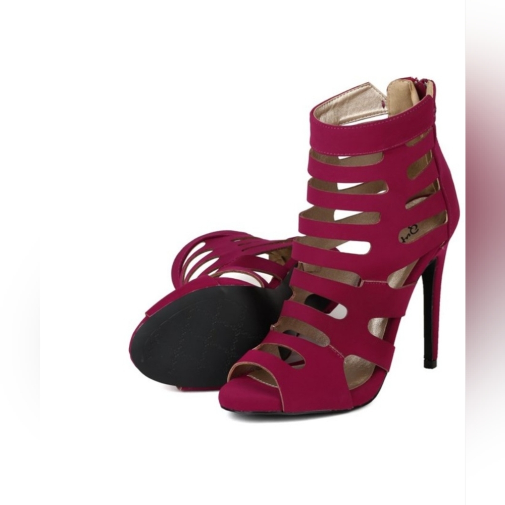 ❤️ QUPID GLEE - 16 MAGUENTA  NUBUCK . SIZE 7.5  COLOR: PINK 💓 NEW WITHOUT BOX. - Picture 9 of 11